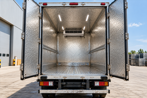 Embossed metal used in the transportation sector